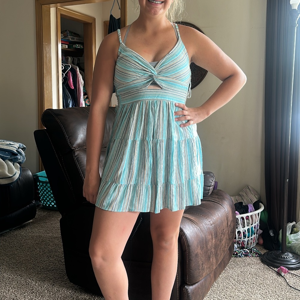 Angie Striped Sleeveless Dress
